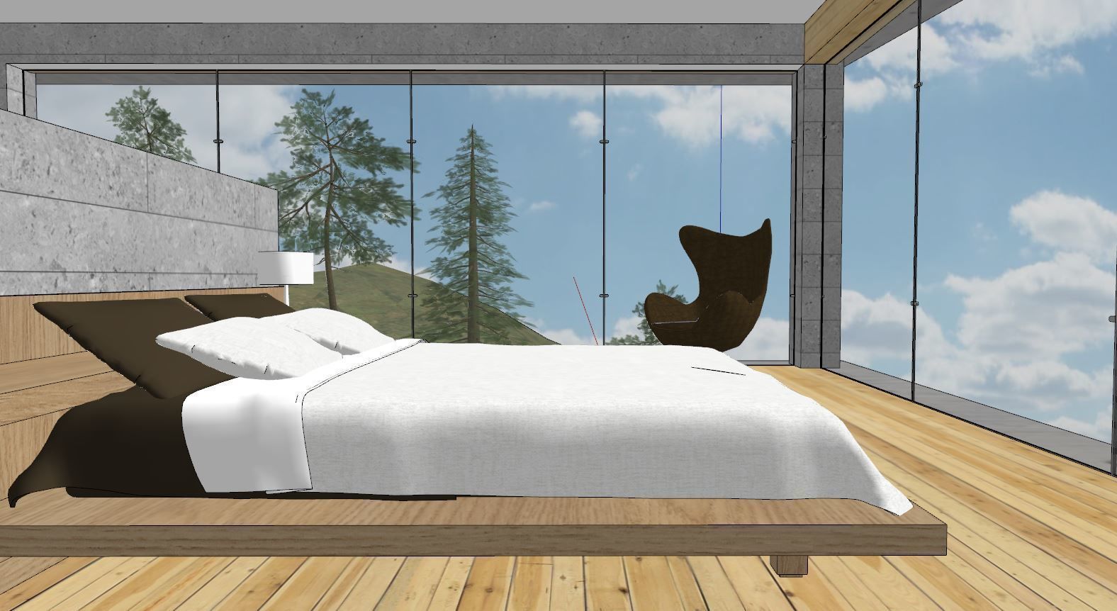 Mountain Villa Sketchup 3D model_6