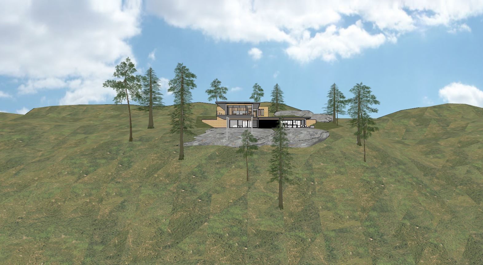 Mountain Villa Sketchup 3D model_22