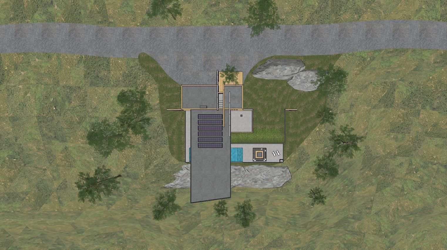 Mountain Villa Sketchup 3D model_18