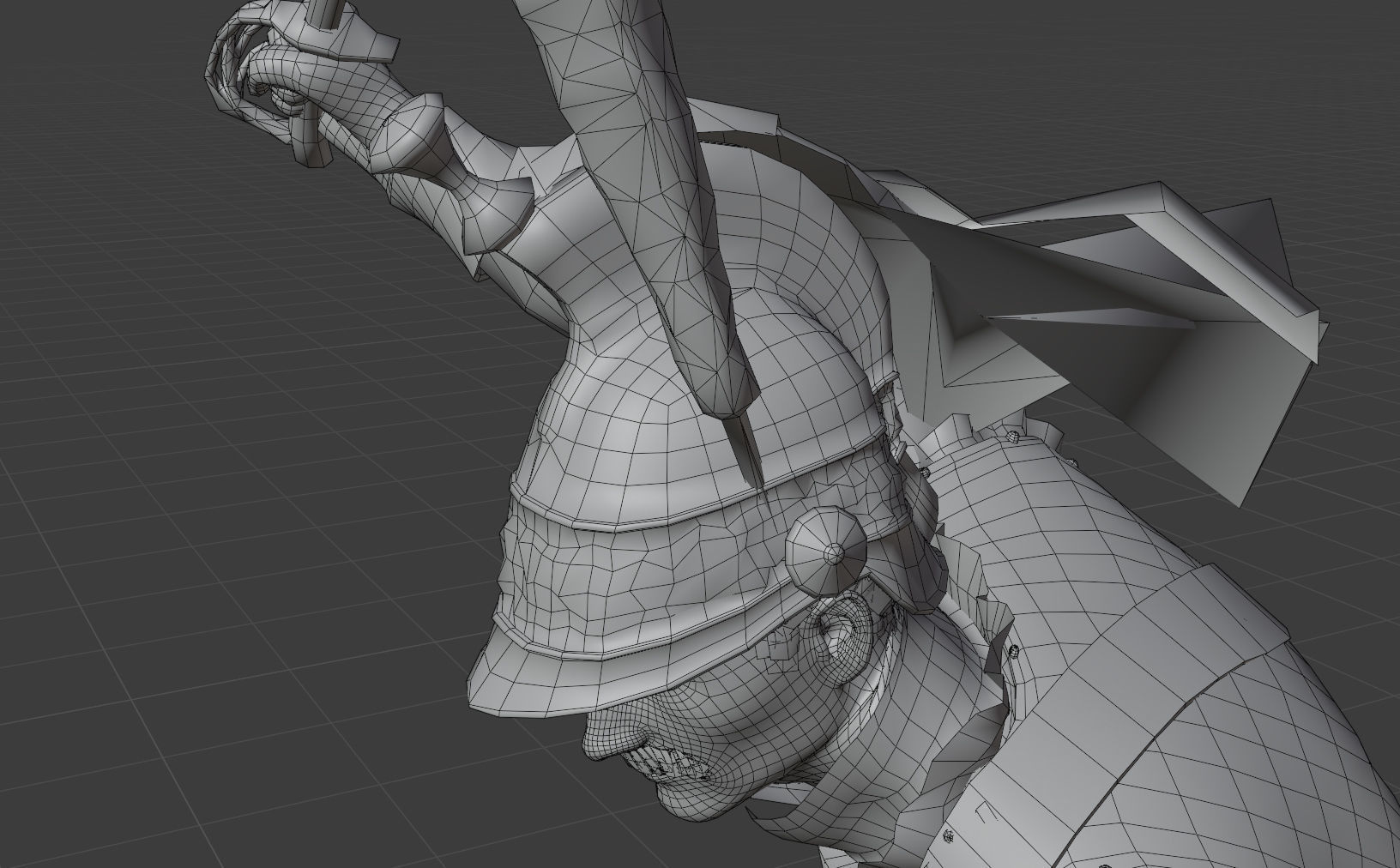 Napoleonic Cuirassier Low-poly 3D model_5