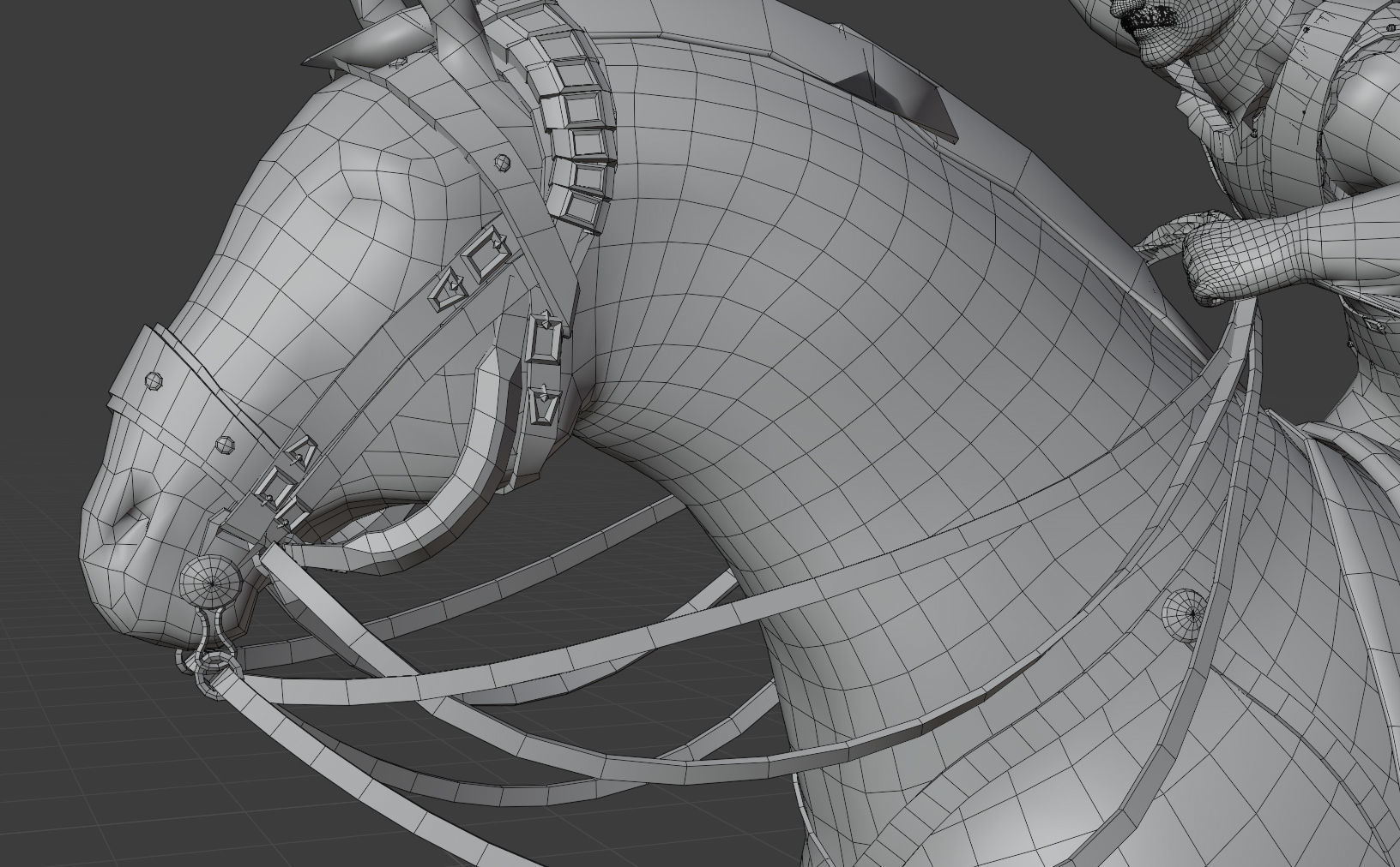 Napoleonic Cuirassier Low-poly 3D model_8