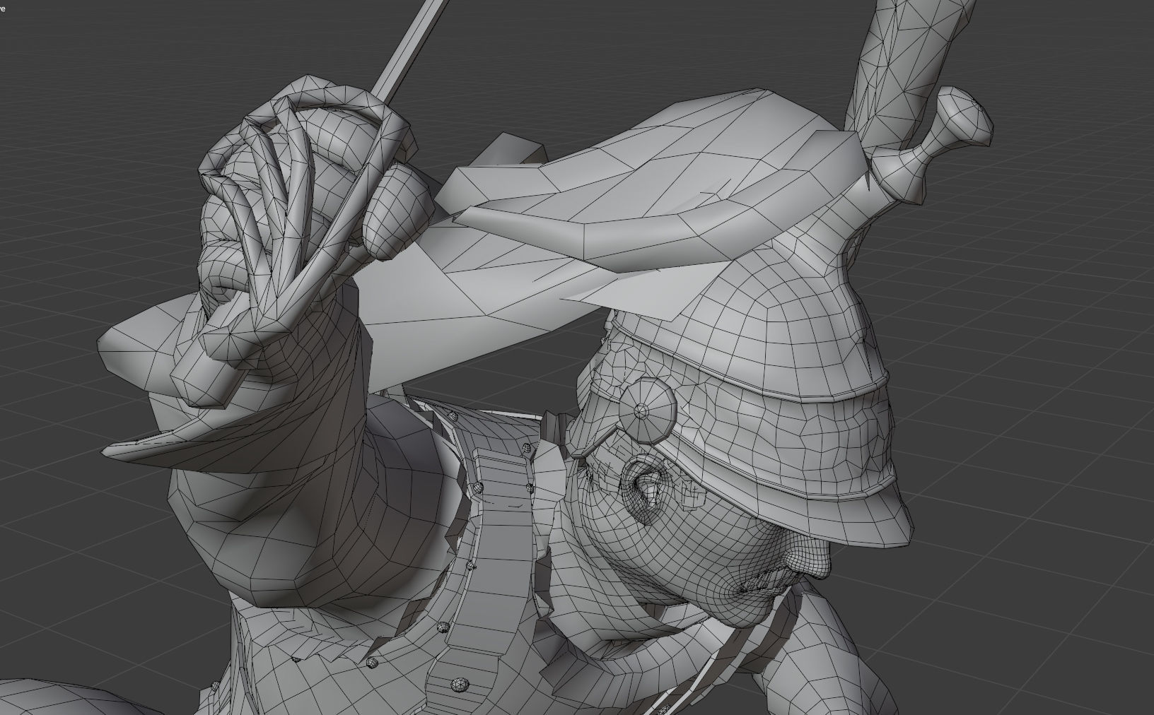 Napoleonic Cuirassier Low-poly 3D model_4