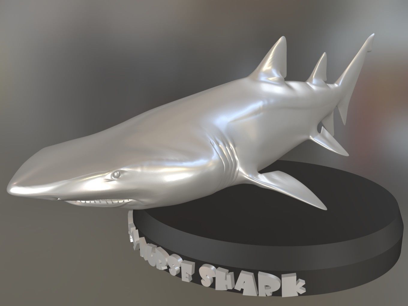 Grey Nurse Shark Printable 3D print model_1