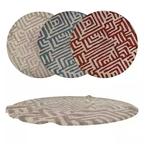 Round Rug Set 299