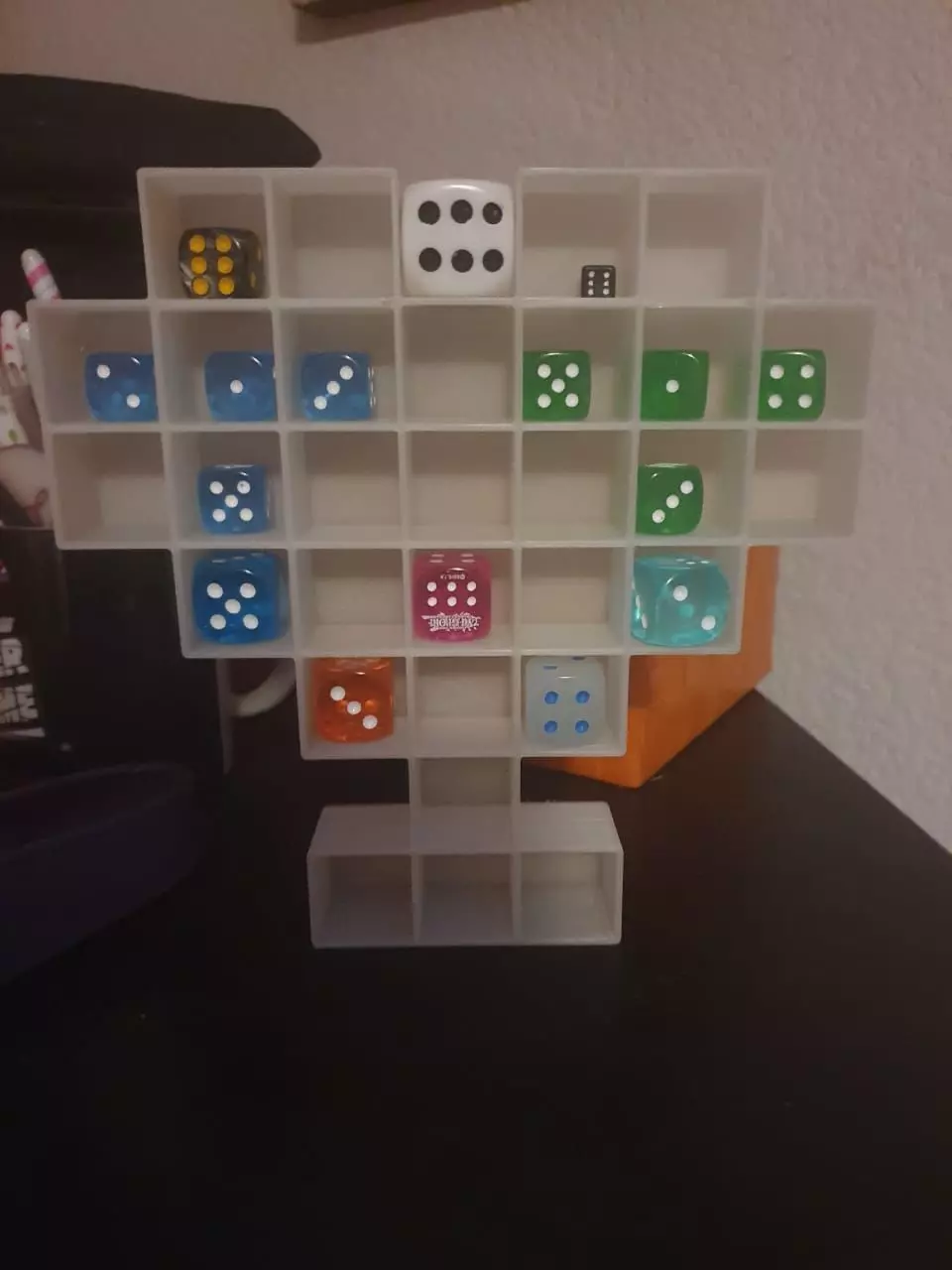 HEART RING-DICE HOLDER 3D print model