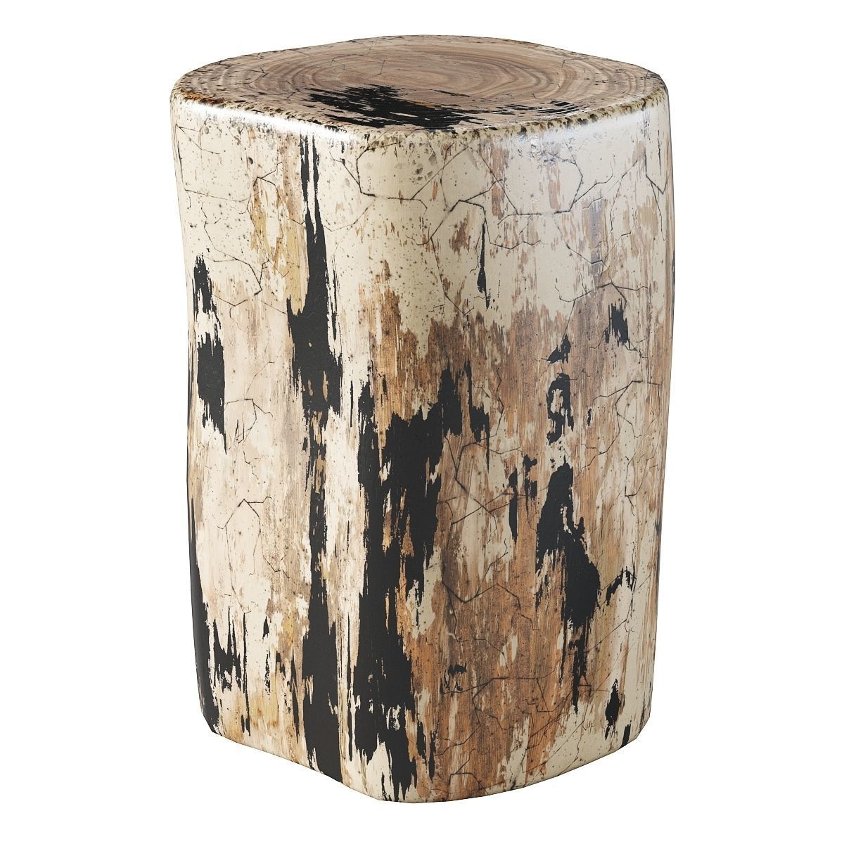 Petrified Log Stool 2nd 3D model_2