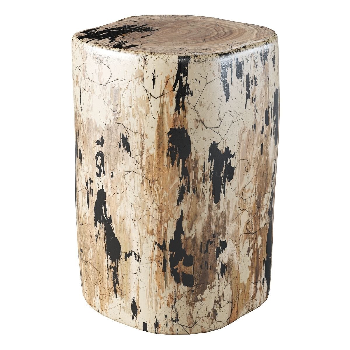 Petrified Log Stool 2nd 3D model_3