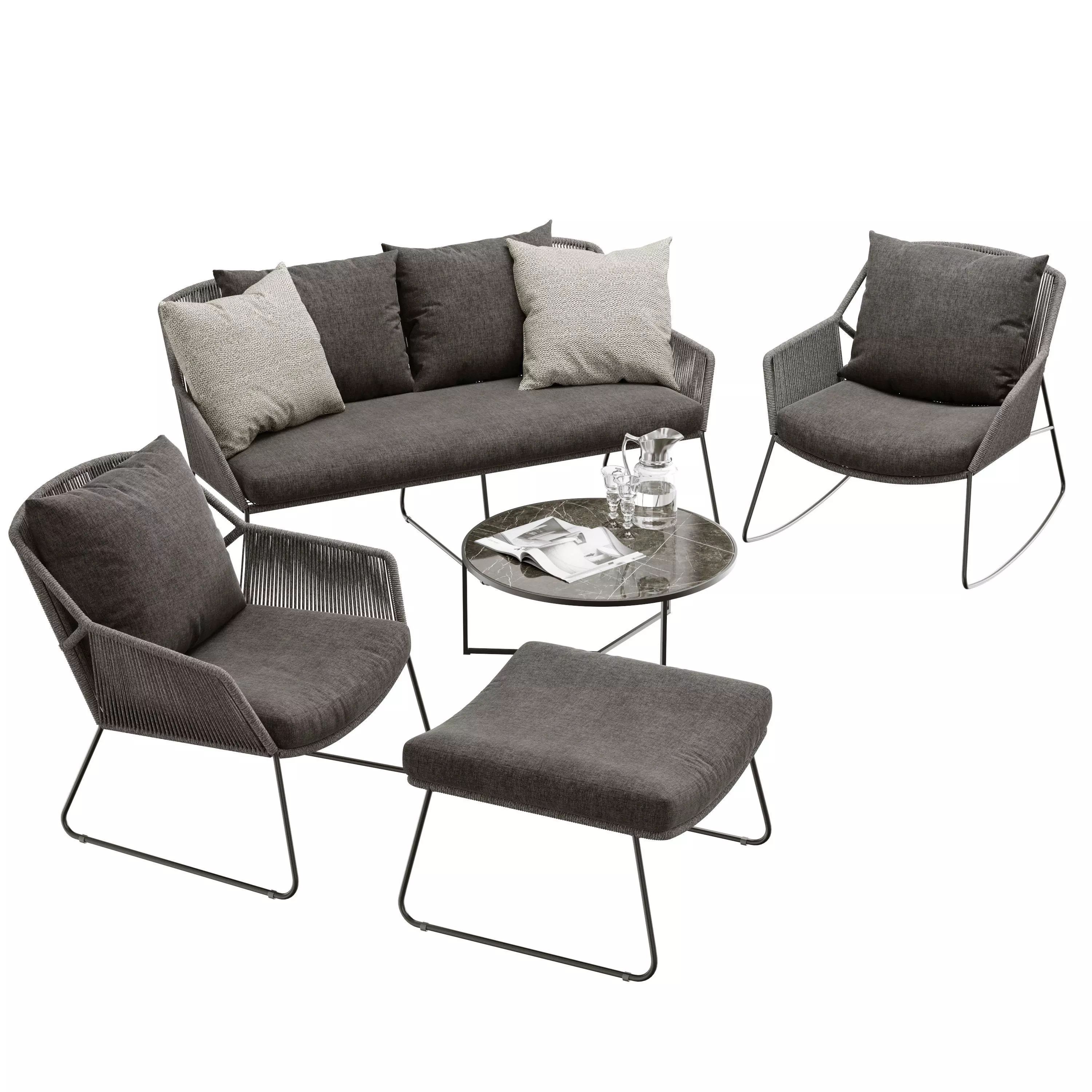 4so accor lounge set 3D model_0