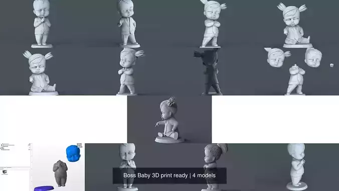 Boss Baby 3D print ready