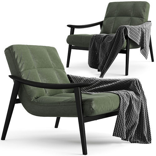 Minotti Fynn Armchair 3D model
