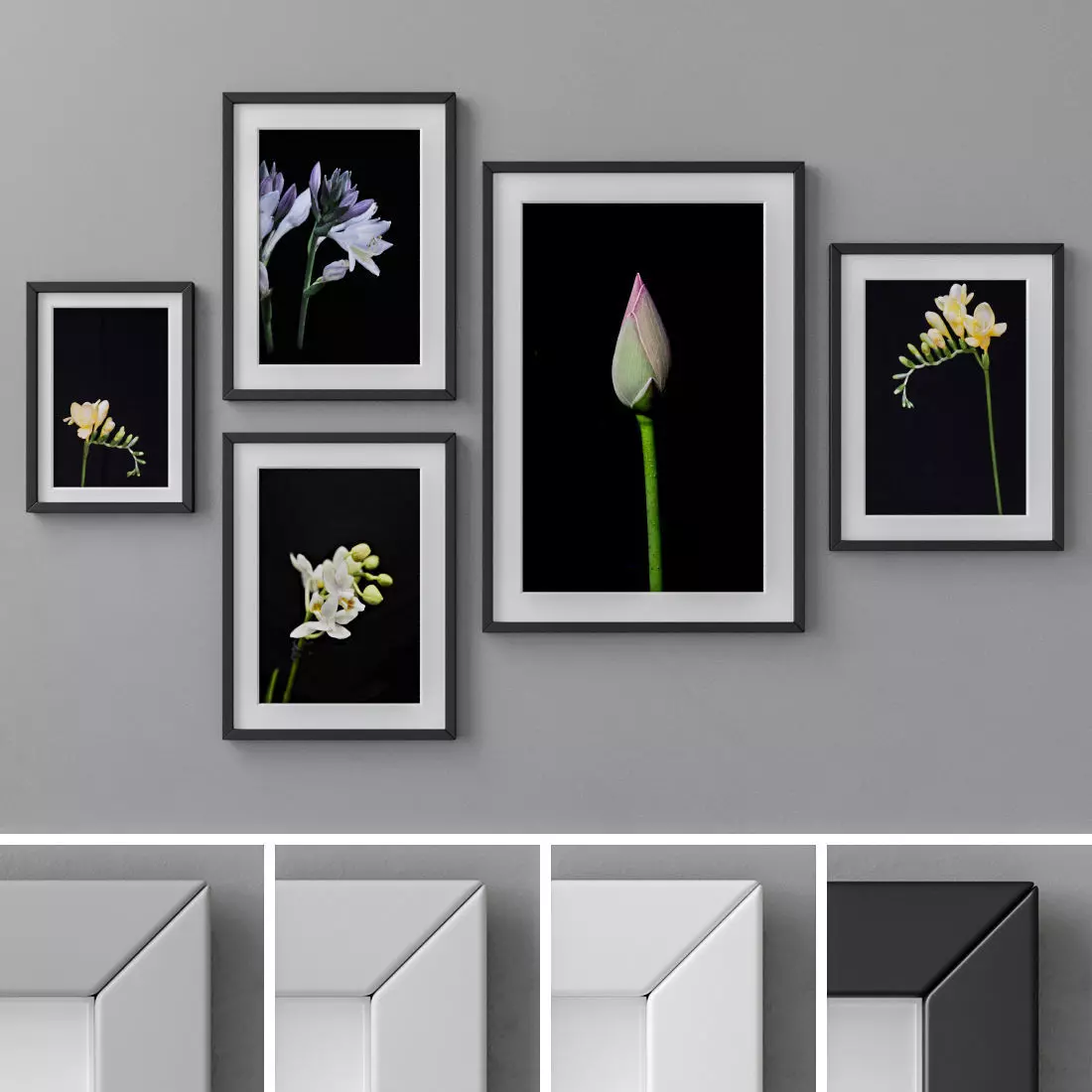 Photo Frames Set  25 3D model_0