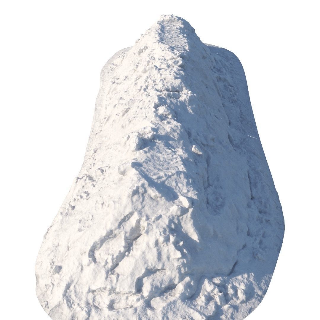 Long snowdrift 7 meters 3D model_6