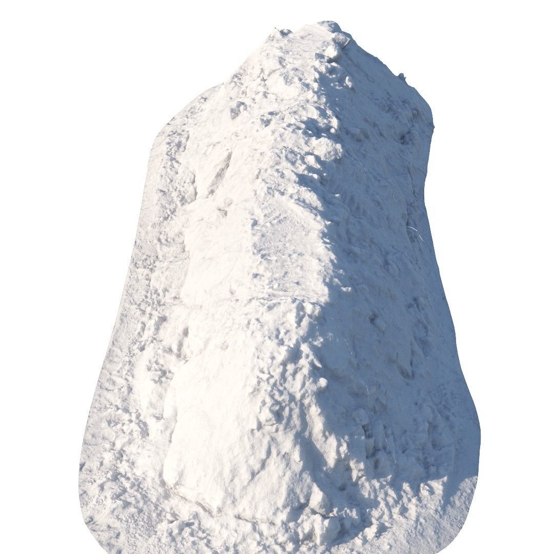 Long snowdrift 7 meters 3D model_7