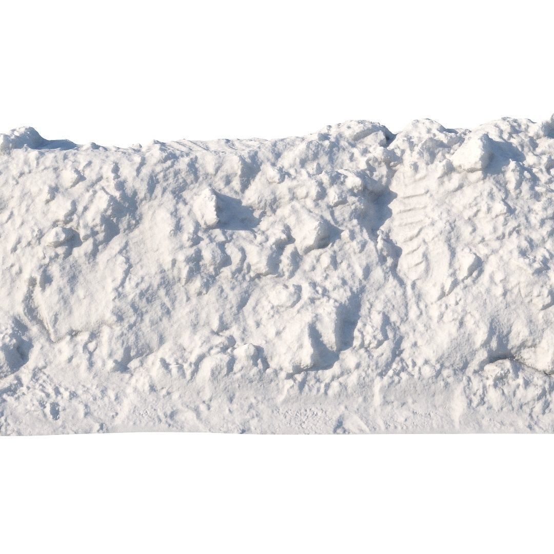 Long snowdrift 7 meters 3D model_5
