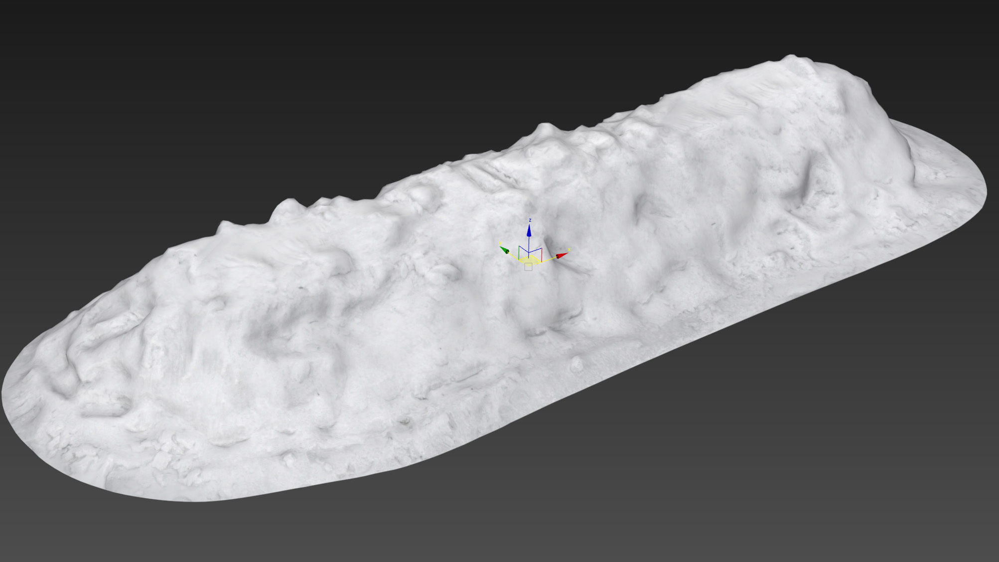 Long snowdrift 7 meters 3D model_15