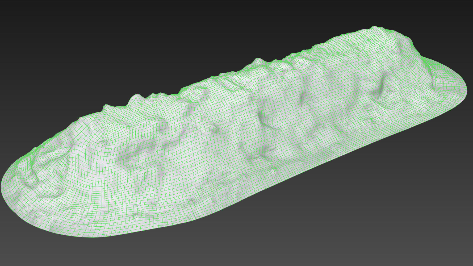 Long snowdrift 7 meters 3D model_14