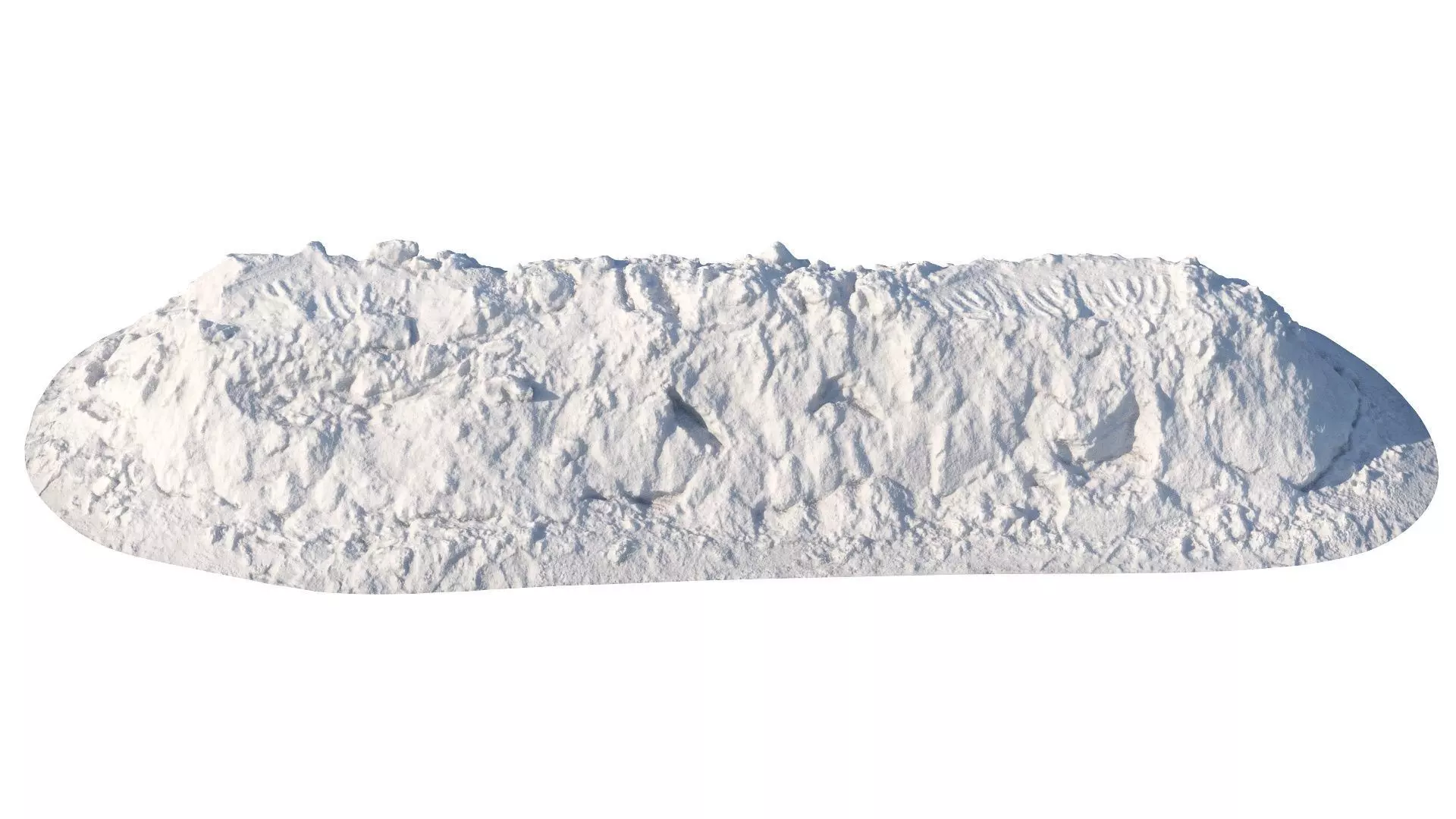 Long snowdrift 7 meters 3D model_0