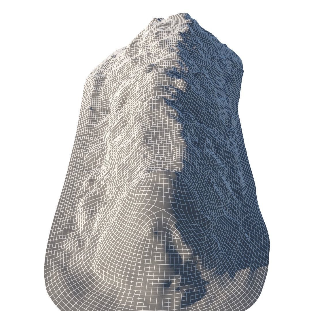 Long snowdrift 7 meters 3D model_8