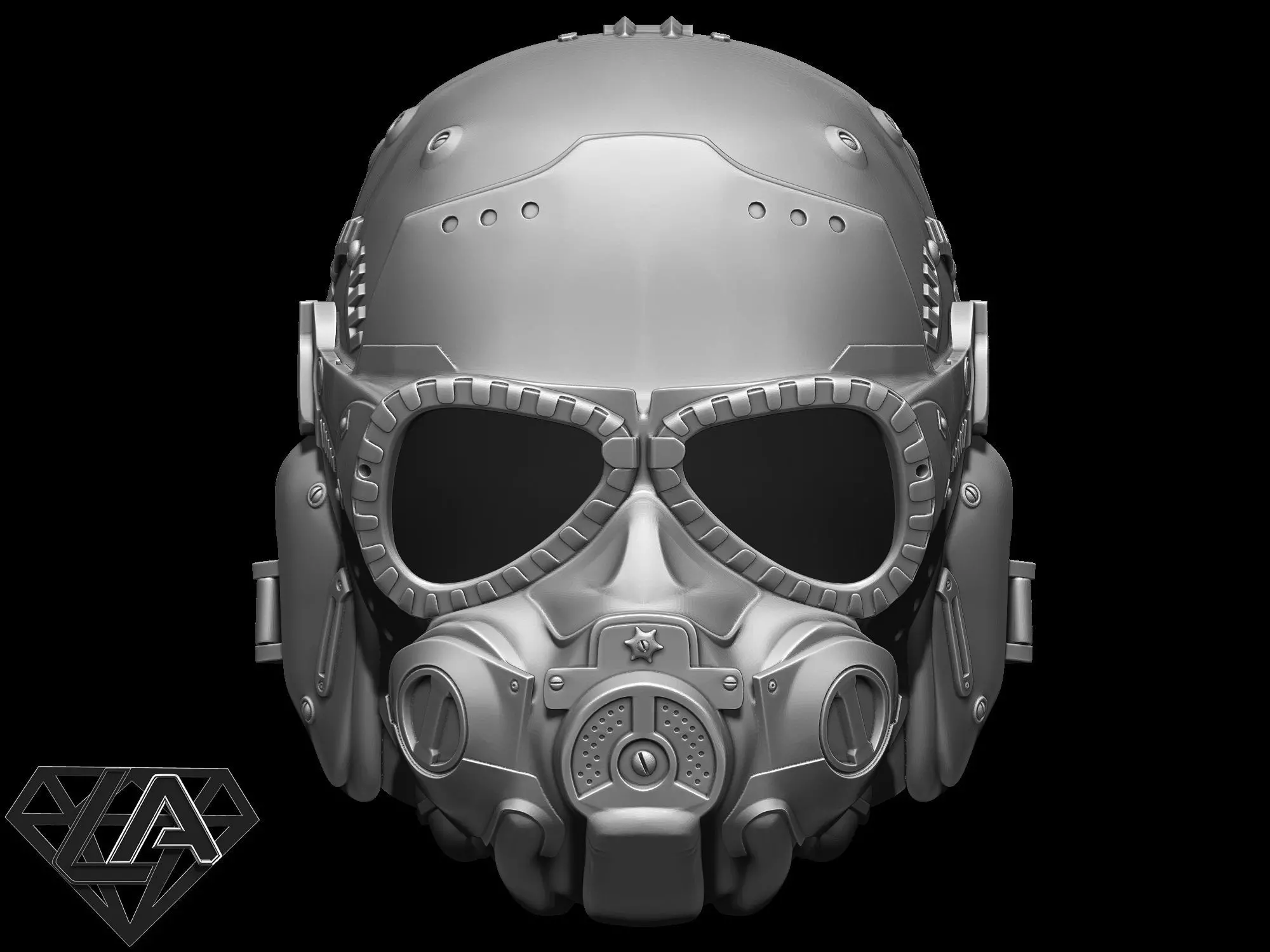 Metro exodus sparta redesign helmet  3D print model_0