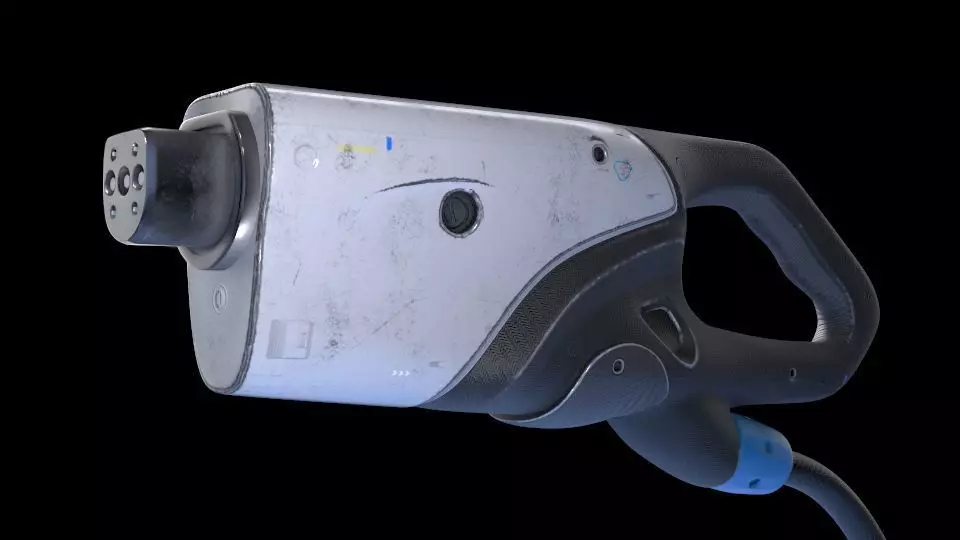 Electric Vehicle Charging Plug 3D model 3D model_0