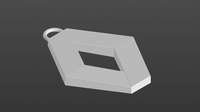 Logo RENAOULT keychain 3D print model