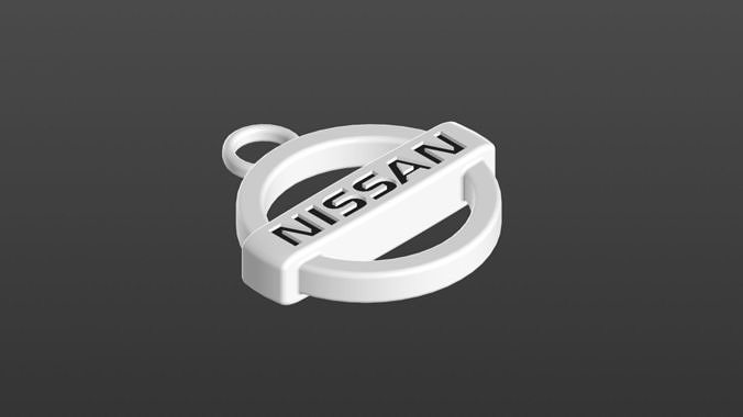 Logo NISSAN keychain 3D print model