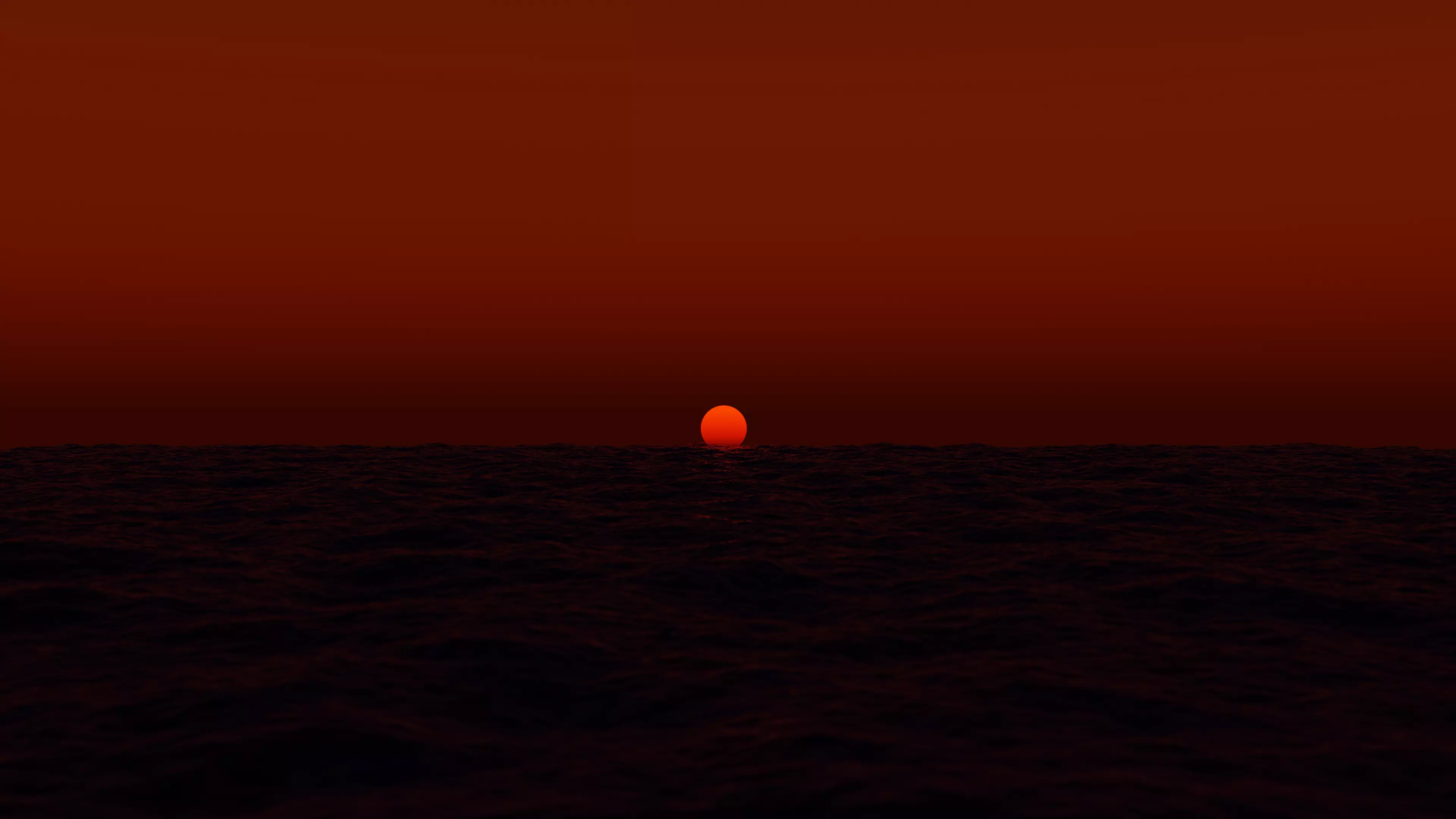 Sunset Red 3D model_0