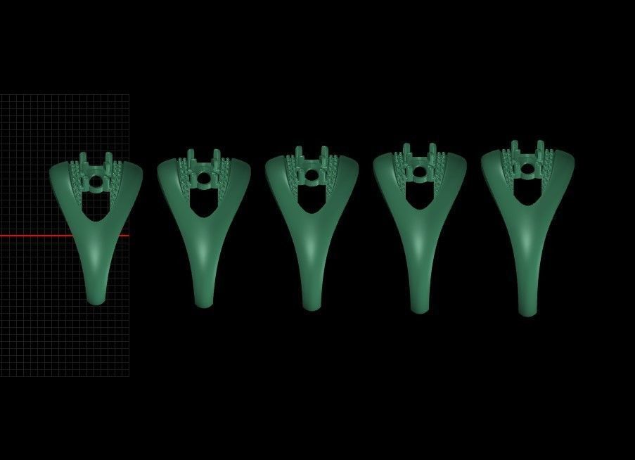 Women ring with gems 3dm stl CAD 3D print model_20