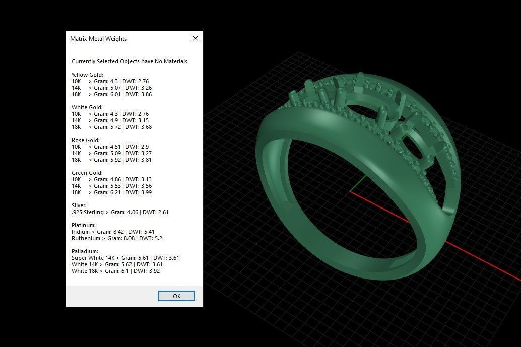 Women ring with gems 3dm stl CAD 3D print model_19