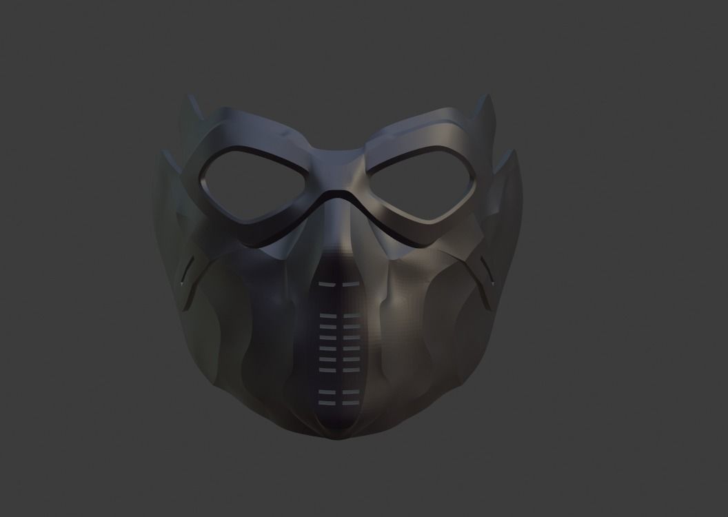 Winter Soldier mask 3D print model_4