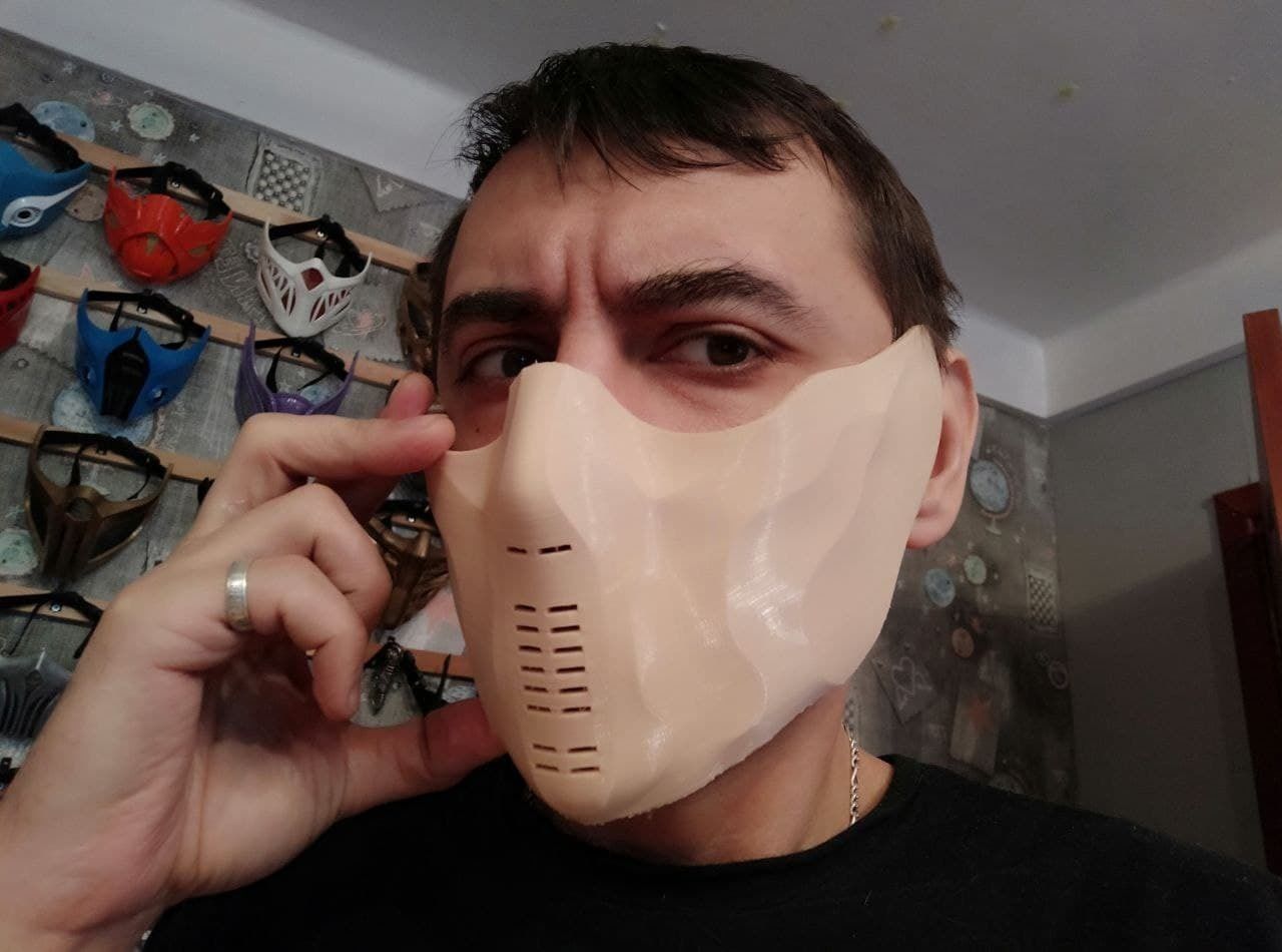Winter Soldier mask 3D print model_10