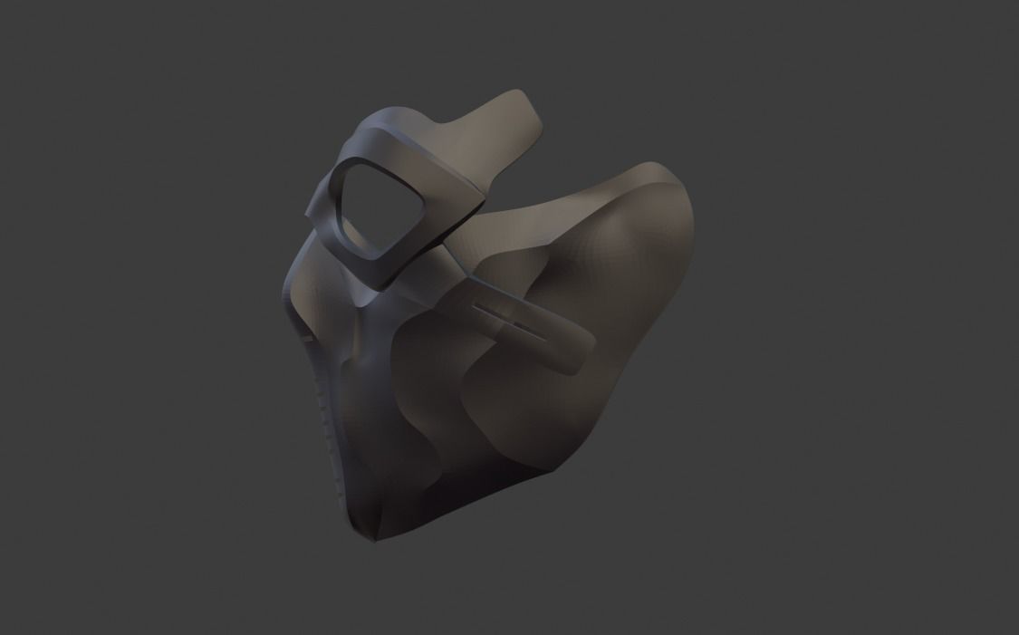 Winter Soldier mask 3D print model_5