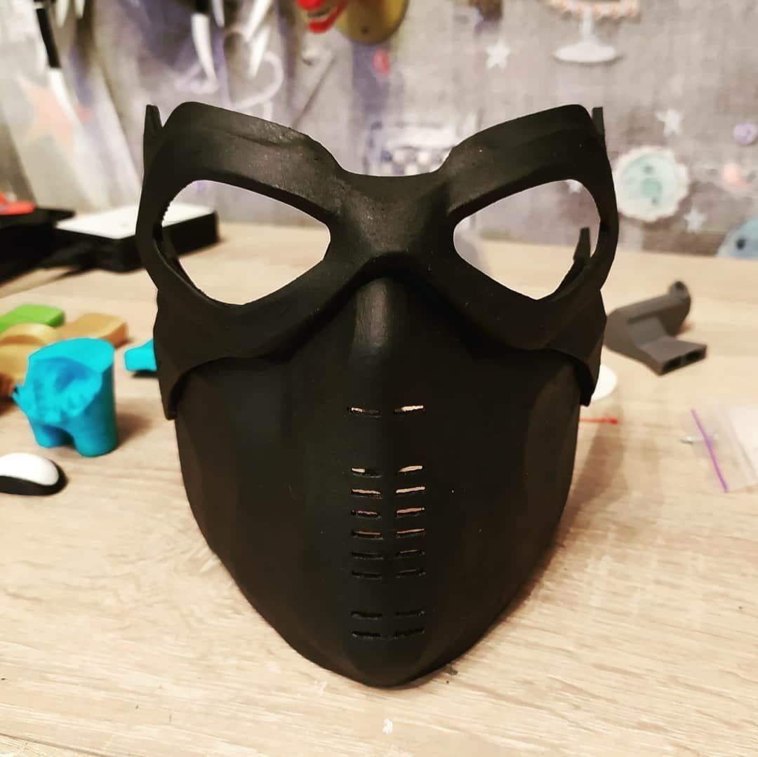 Winter Soldier mask 3D print model_3