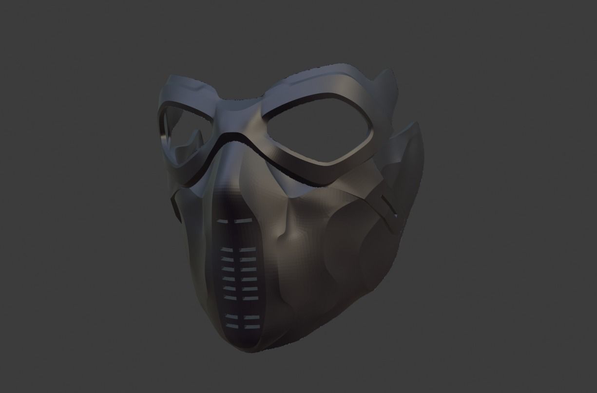 Winter Soldier mask 3D print model_6