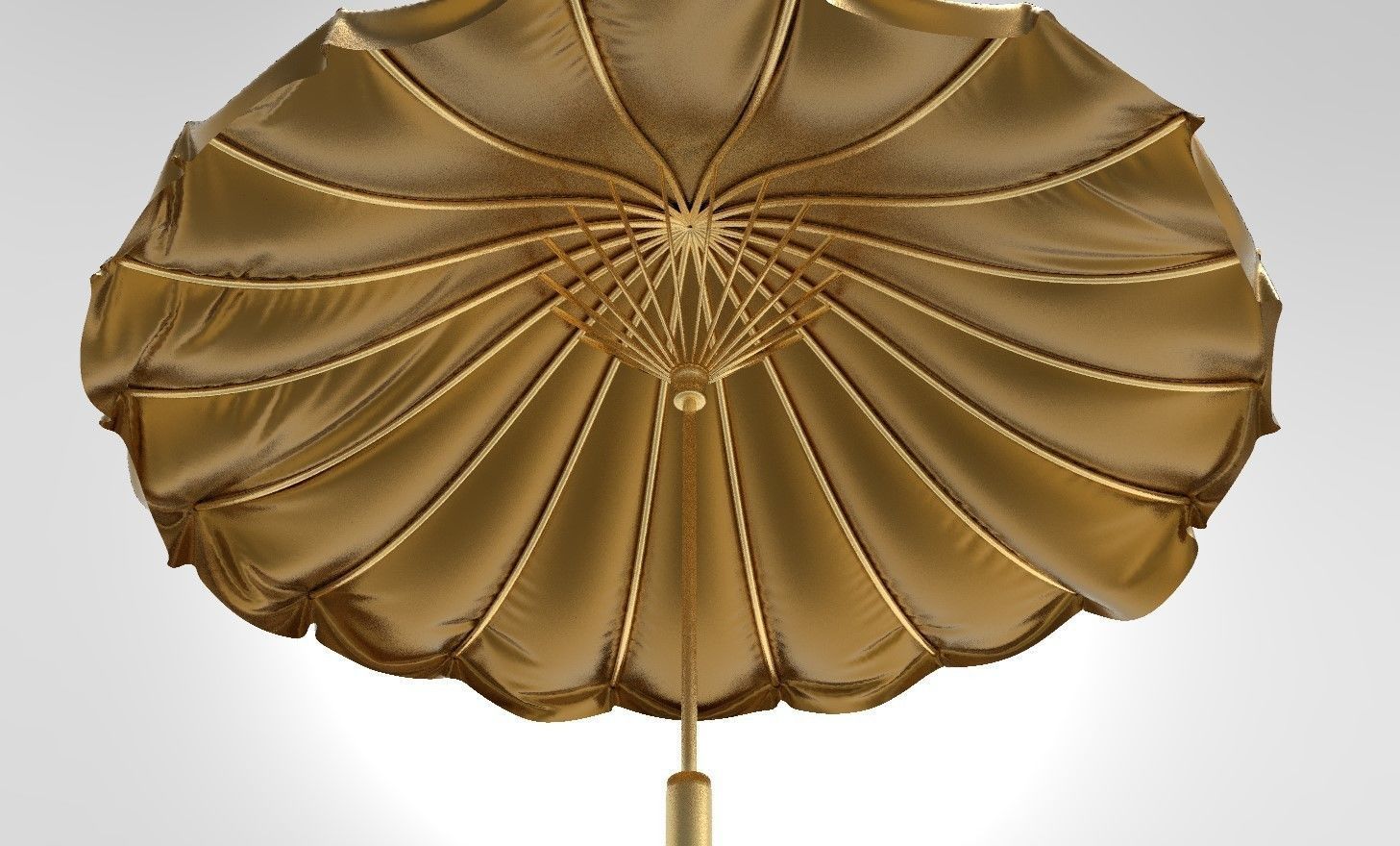 umbrella style 6 Low-poly 3D model_5