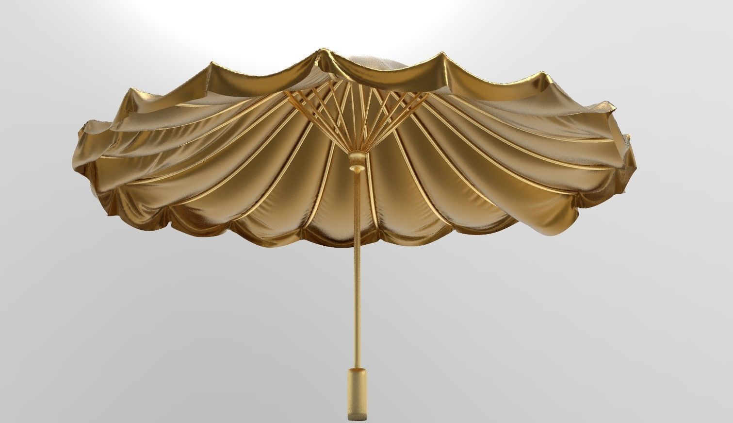 umbrella style 6 Low-poly 3D model_2