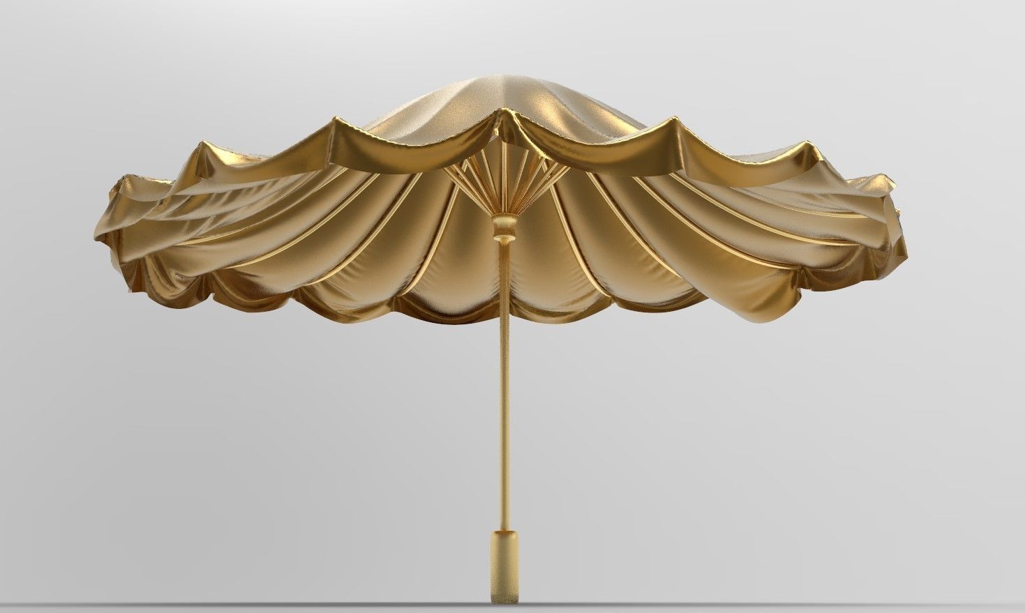 umbrella style 6 Low-poly 3D model_6