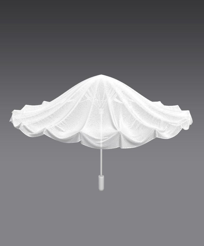 umbrella style 6 Low-poly 3D model_9