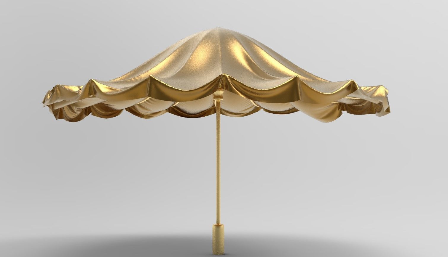 umbrella style 6 Low-poly 3D model_1