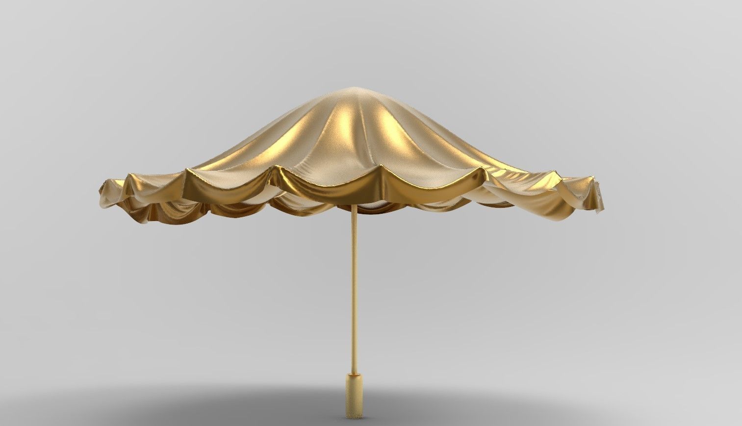 umbrella style 6 Low-poly 3D model_7