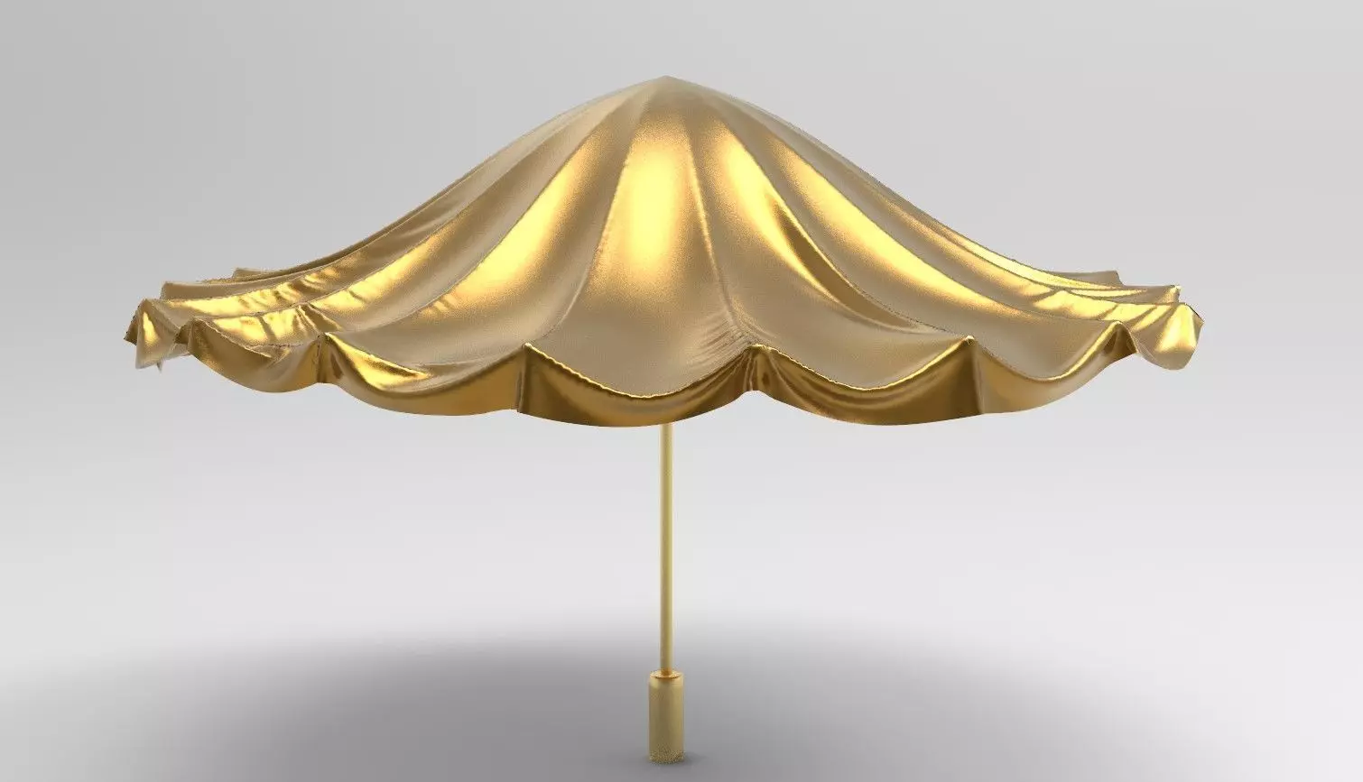 umbrella style 6 Low-poly 3D model_0