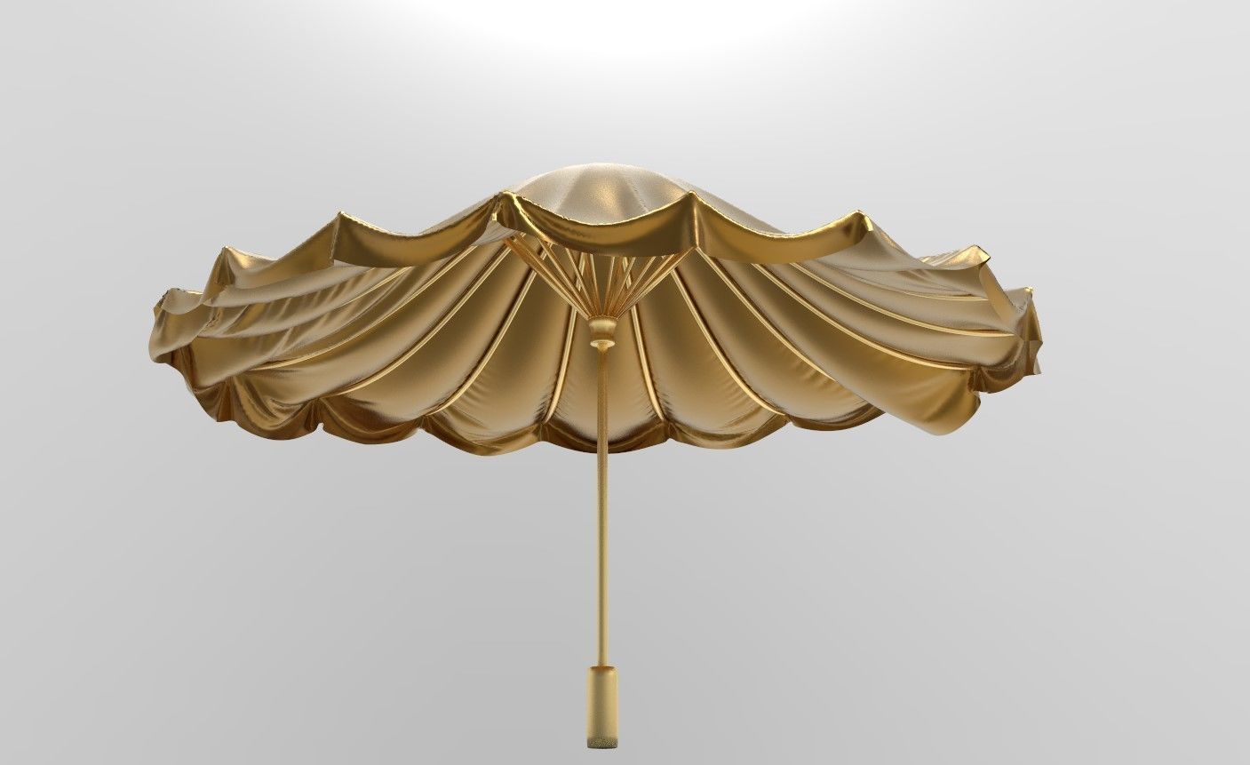 umbrella style 6 Low-poly 3D model_8