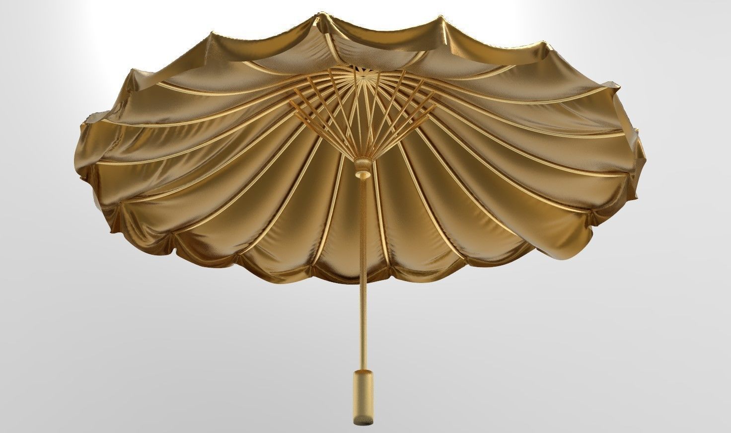 umbrella style 6 Low-poly 3D model_4