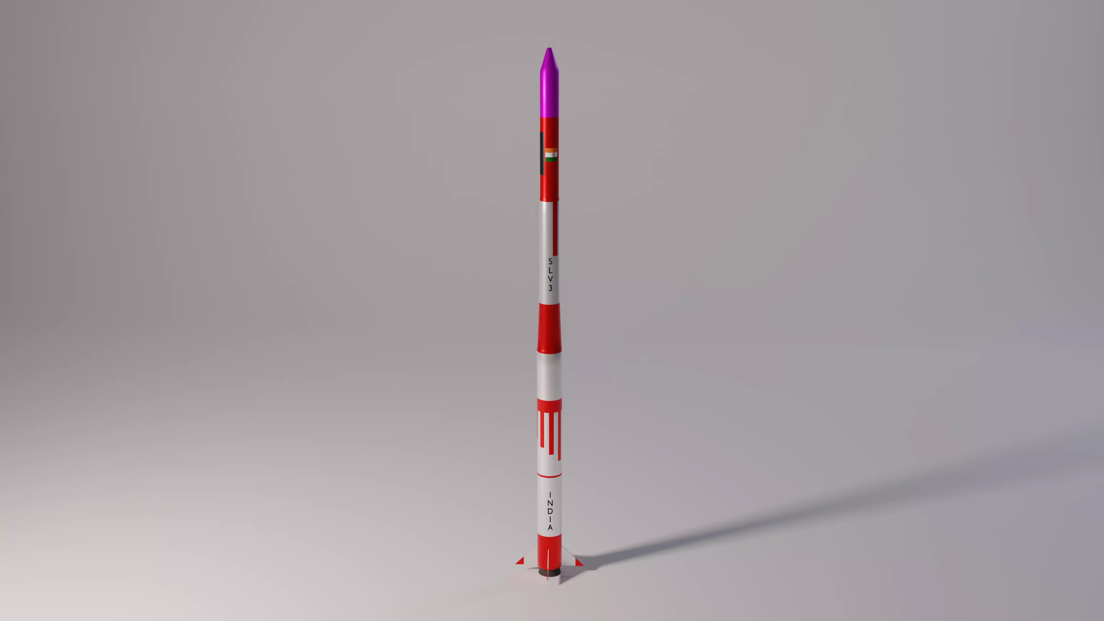 SLV Rocket India ISRO 3D model_0