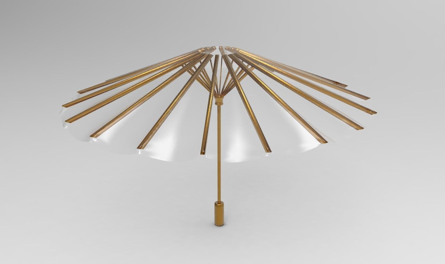 umbrella style 13 Low-poly 3D model_7
