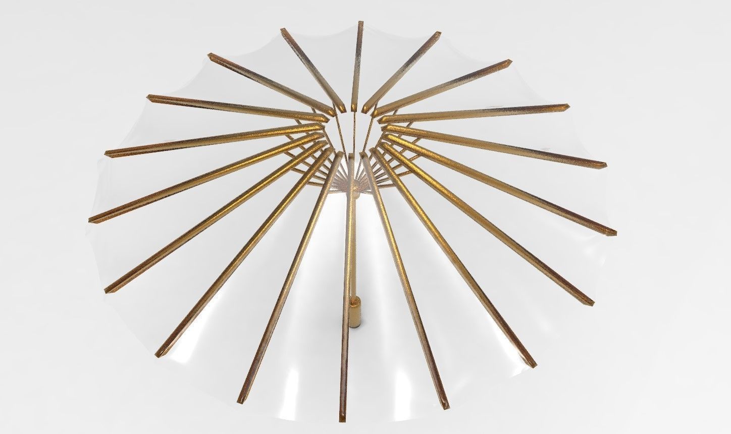 umbrella style 13 Low-poly 3D model_2