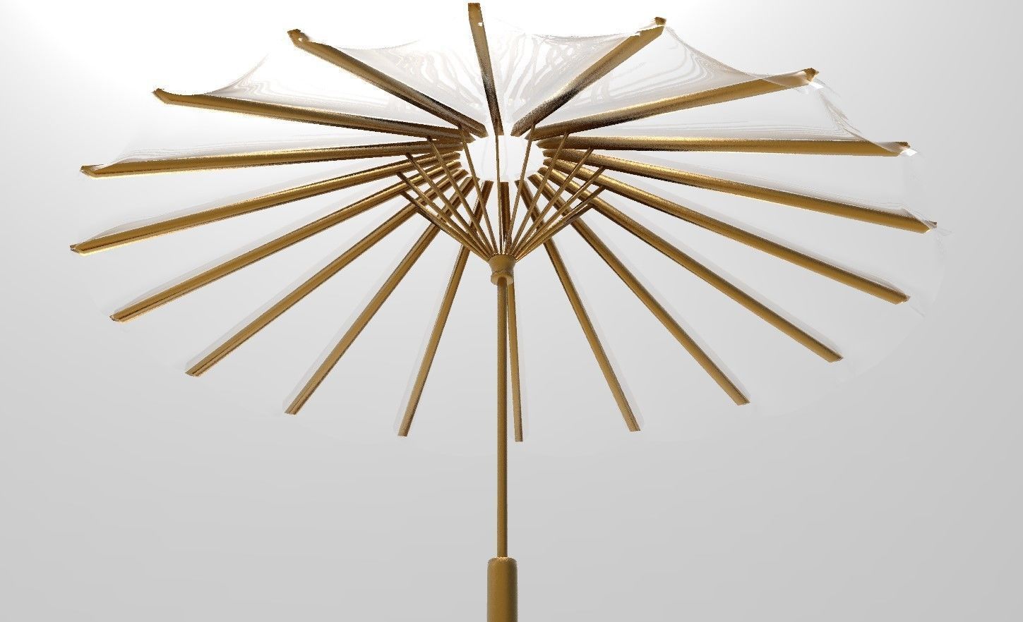 umbrella style 13 Low-poly 3D model_4