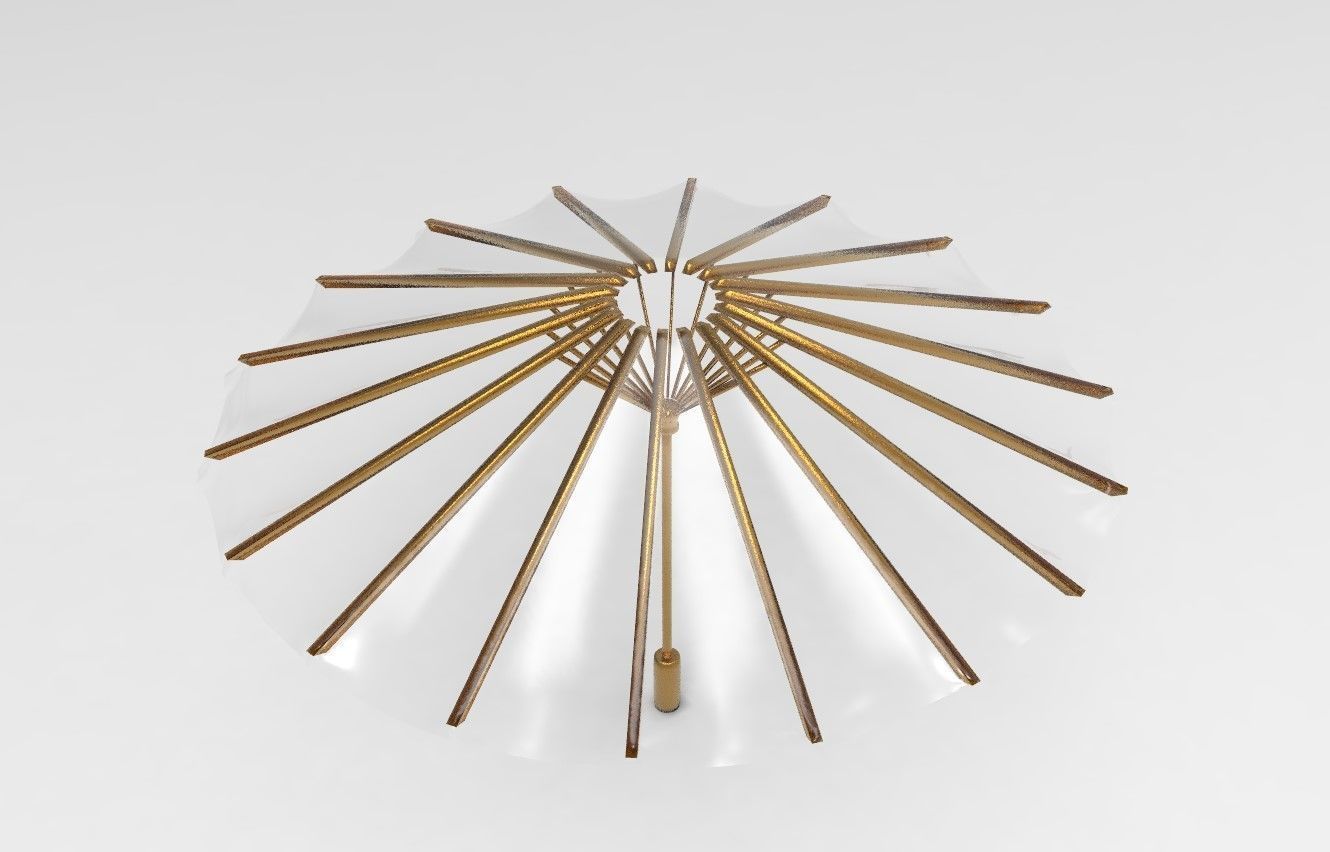 umbrella style 13 Low-poly 3D model_5