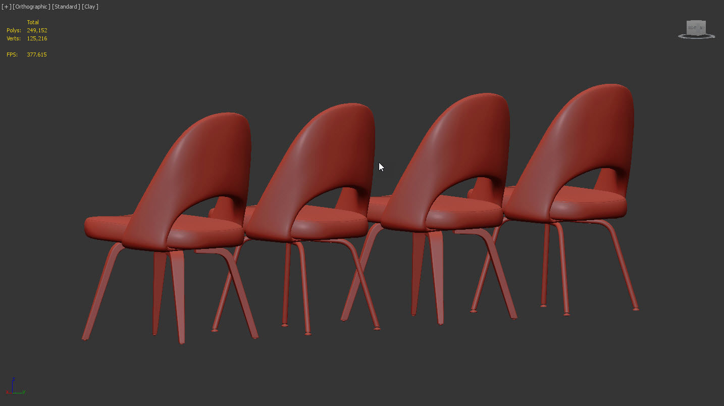 Saarinen Executive Chair by Knoll 3D model_13