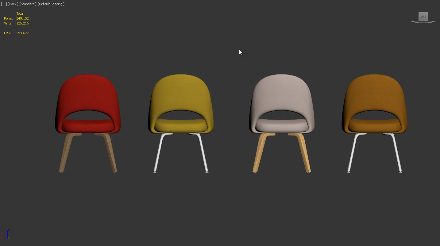 Saarinen Executive Chair by Knoll 3D model_15